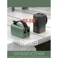 Повербанк 60000 mah с быстрой зарядкой 22.5W  Power bank