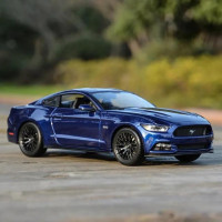 Модель спортивного автомобиля WELLY 1:24 2015 Ford Mustang GT, модель автомобиля суперкара из сплава, Коллекционная модель автомобиля, подарок, детские игрушки для B164