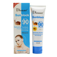 Улитка солнцезащитный крем 100 мл, защита крем для лица Disaar Sunblock 90 + + защитный крем пигментация SPF