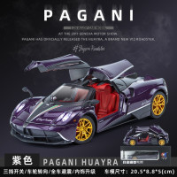 1:24 Pagani Huayra спортивный автомобиль высокой имитации литая металлическая модель автомобиля из сплава со звуковой фотографией Коллекционная детская игрушка в подарок A527