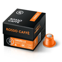 Кофе капсульный Rosso Caffe CARAMELLO, экстра-темной обжарки, совместимый с кофемашинами Nespresso Original Line, 10 капсул