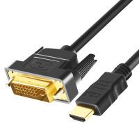 Кабель HDMI-DVI, 1080P, 3D, DVI, HDMI DVI-D, 24 + 1 Pin, кабели-адаптеры с позолоченным покрытием для XBOX, HD, ТВ, проектора, PS4/3, ТВ-приставки