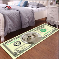 3D печать доллар деньги ковер для спальни гостиной ковер для кухни напольные коврики домашний декор нескользящий пол подкладка для коврика 10 размеров