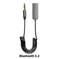 AUX Bluetooth аудио приемник автомобильный адаптер 3,5 мм разъем Bluetooth приемник динамик ключ громкой связи для автомобиля BT передатчик