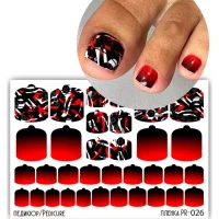 Пленка Наклейки для ногтей Педикюра декора дизайна PR-026
