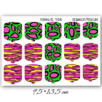 Пленка Наклейки для ногтей Педикюра декора дизайна XL-104