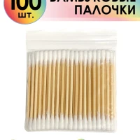 Бамбуковые ватные палочки с хлопком для ушей