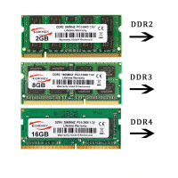 DDR2 DDR3L DDR4 2 ГБ 8 ГБ 4 ГБ 16 ГБ ОЗУ для ноутбука 1333 1600 2400 2666 3200 204pin So DIMM память для ноутбука DDR3 ОЗУ 8 Гб PC3 ОЗУ DDR4 4 Гб