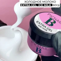 Гель для наращивания и моделирования ногтей молочный густой