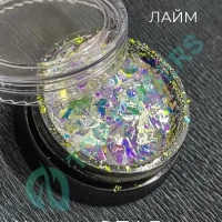 Опаловые хлопья юки для ногтей 