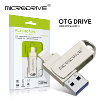 USB флеш-накопитель 2-в-1 с поддержкой OTG, USB 3,0 и Lightning, 16/32/64/128/256/512 ГБ