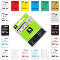 Разноцветная лента для этикеток 12 мм 45013 45010 45016 Φ D1 45018 9 мм 40910 лента для этикеток Dymo LabelManager 210D 160 280