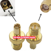 Переходник TS9 (штекер)/RPSMA (гнездо)