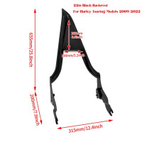 Мотоцикл съемный задний пассажирский спинка Sissy бар для Harley Touring Road King Street Electra Glide Sportster XL 2009-2023
