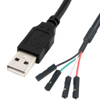 4*1 контактный разъем для материнской платы на USB 2,0 папа/Мама кабель-удлинитель Dupont м