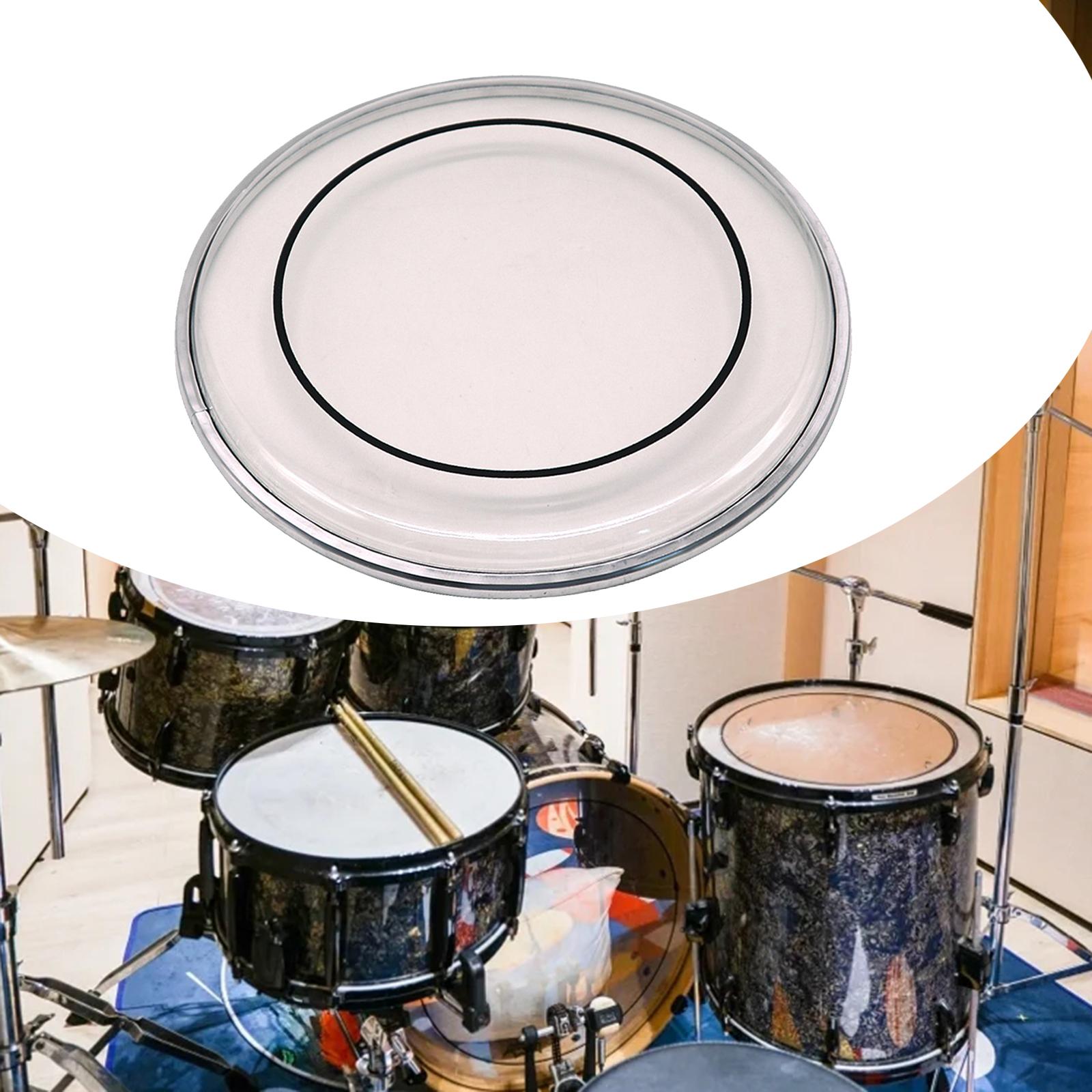 Round Drum Head 14\'\' Drumhead Pack Snare Drum Head , Clear,