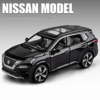 Модель автомобиля из сплава в масштабе 1:32 Nissan X-TRAIL SUV, литая металлическая игрушка, модель внедорожника, имитация звука и реальности детских подарков