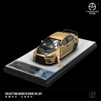 TIME MICRO 1:64 Lancer EVO черная Обложка однотонная модель автомобиля для коллекции и дисплея