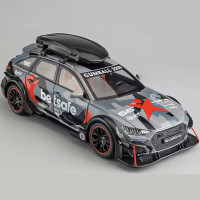 1/24 Audi RS6 Avant гоночный автомобиль из сплава, модель литая металлическая Игрушечная машина, модель автомобиля со звуком и фотографией, подарок для детей