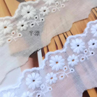 5 ярдов/партия, Обрезанное хлопковое кружево, 100% хлопок