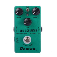 Demon FX TS808 Tube Overdrive Pro Vintage педаль эффектов для электрогитары 2 в 1 Overdrive и True Buypass Distortion