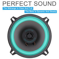 Универсальный автомобильный гудок, 4/5/6, 5 дюймов, 100 Вт/160 Вт, коаксиальный HiFi-динамик для двери автомобиля, аудио, музыка, стерео, полный диапазон частот