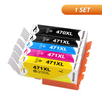 5 комплектов чернильных картриджей Icehtank PGI470 CLI471, совместимых с Canon PGI-470 PIXMA MG5740 MG6840 MG7740 TS5040 TS6040 TS8040