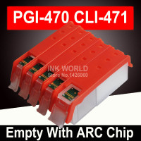 Пустой картридж для принтера Canon PIXMA TS5040 MG6840 MG5740 TS6040 PGI470, заполняемый картридж с постоянным чипом