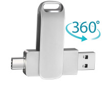 USB-флеш-накопитель TYPE-C OTG 2 в 1, USB-накопитель 2,0, 128 ГБ, флеш-накопитель 32 ГБ, 64 ГБ, флешка, диск памяти