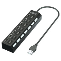 USB-концентратор 2,0 с 7 портами, USB A, 7 в 1