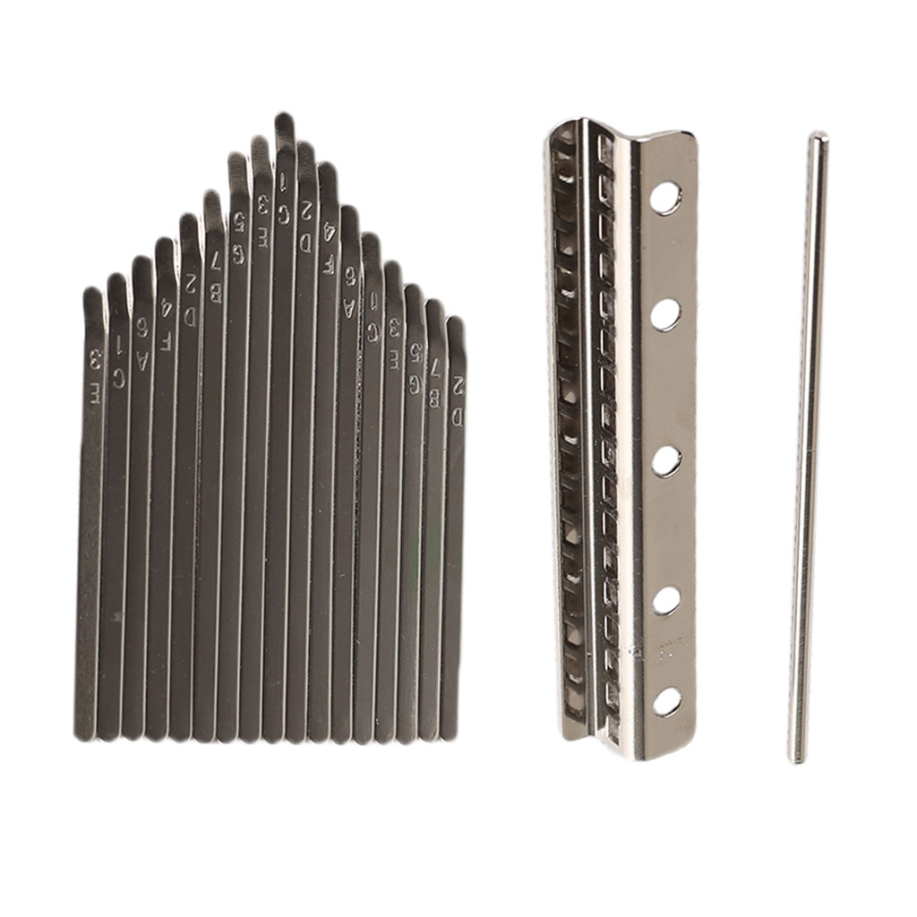 Kalimba Thumb Piano DIY Parts 17 Keys Bridge with Bars for Hand Percussion