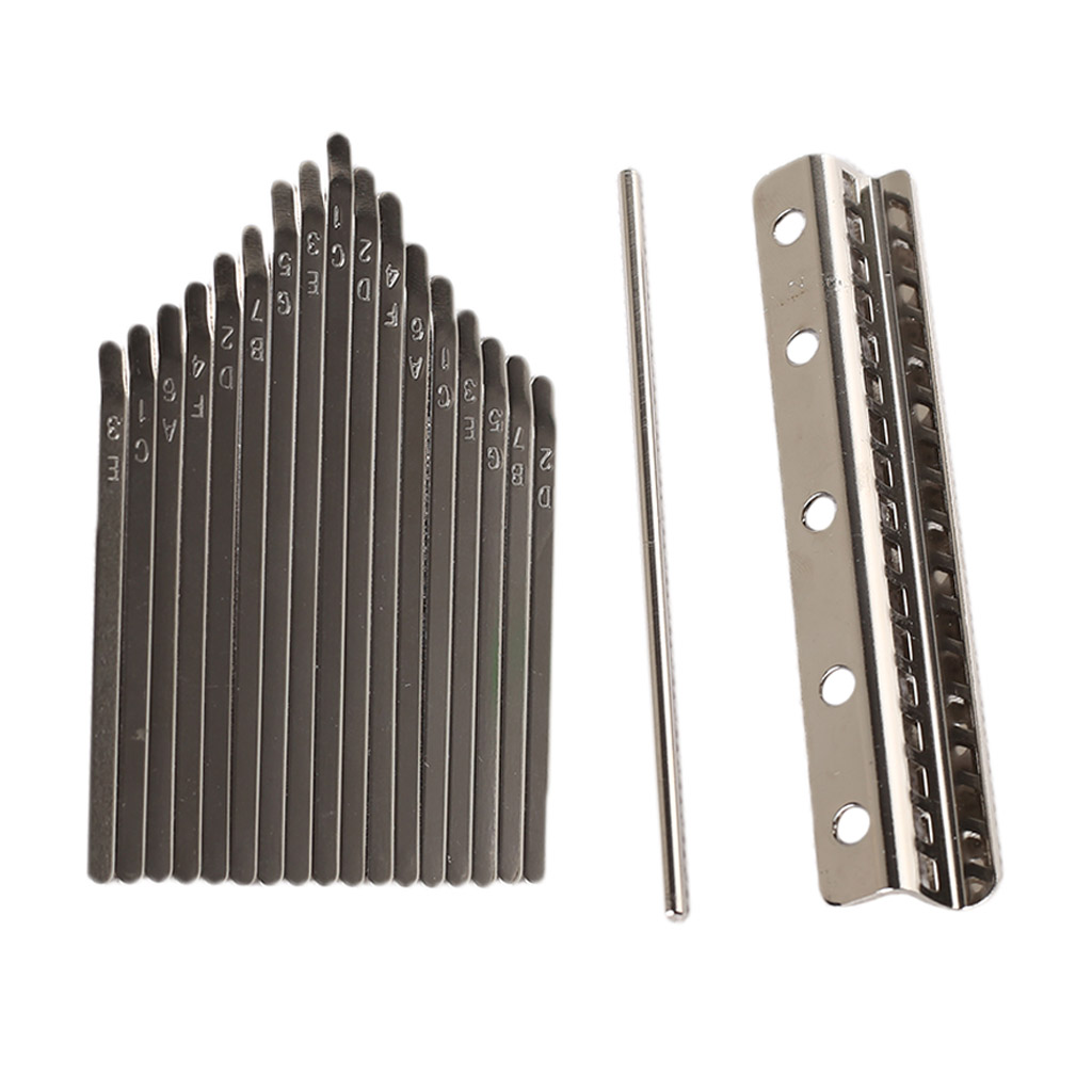 Kalimba Thumb Piano DIY Parts 17 Keys Bridge with Bars for Hand Percussion