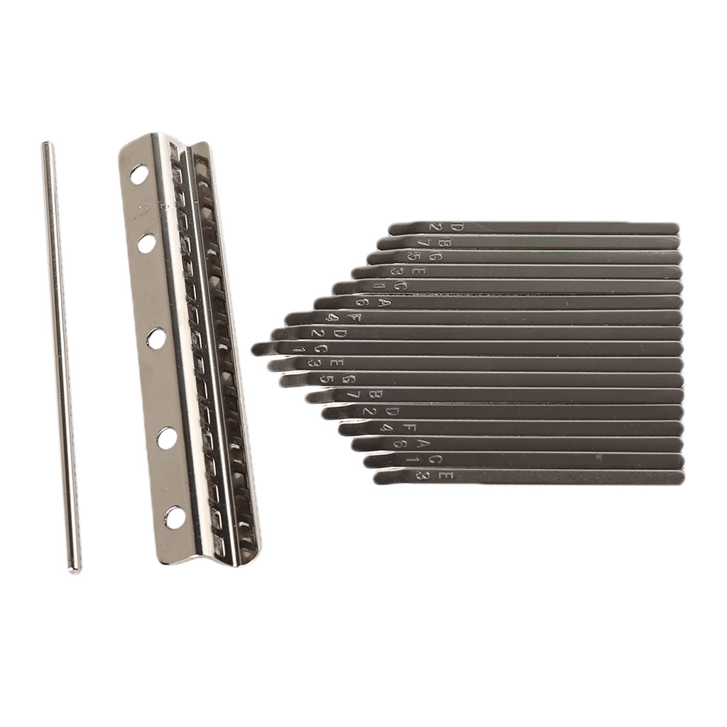 Kalimba Thumb Piano DIY Parts 17 Keys Bridge with Bars for Hand Percussion