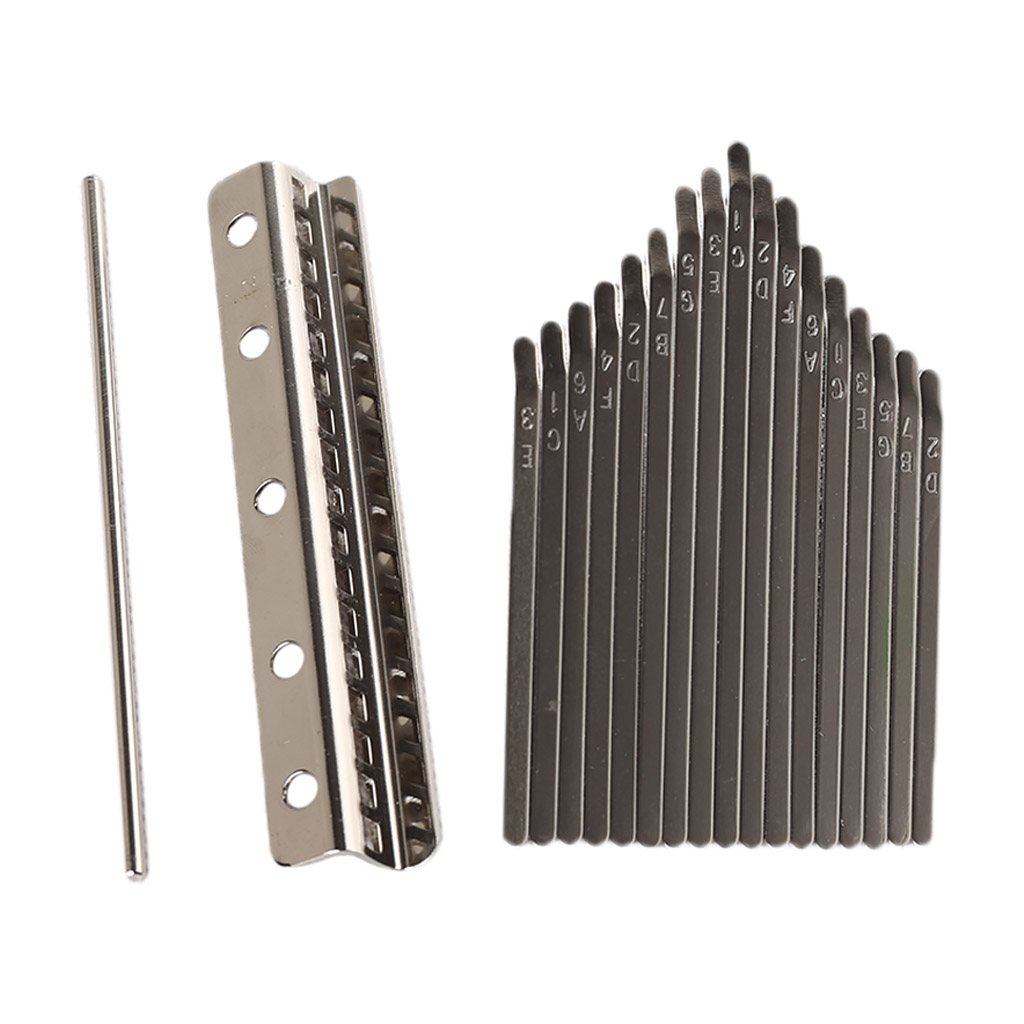 Kalimba Thumb Piano DIY Parts 17 Keys Bridge with Bars for Hand Percussion