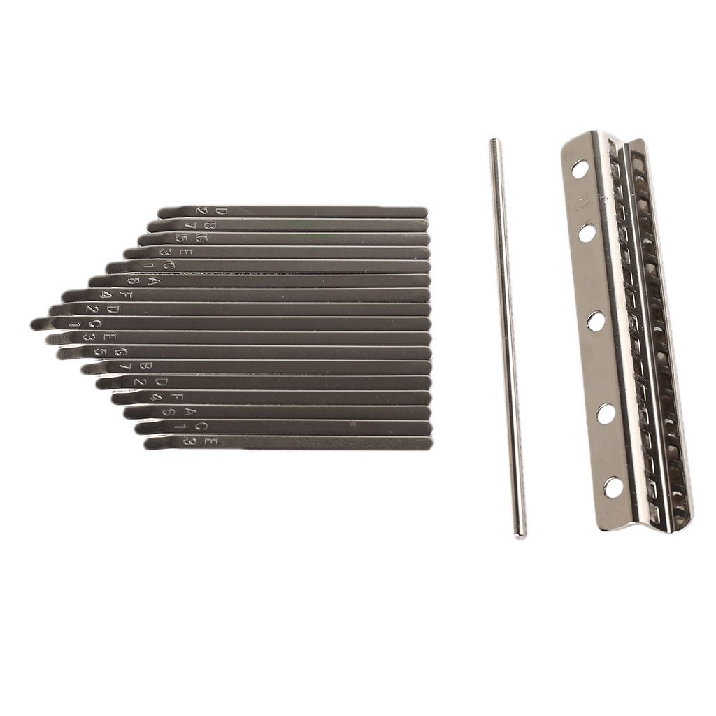 Kalimba Thumb Piano DIY Parts 17 Keys Bridge with Bars for Hand Percussion