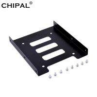 Переходник CHIPAL для жесткого диска 2,5 дюйма SSD HDD на 3,5 дюйма, металлический Монтажный кронштейн, док-станция, держатель жесткого диска, скользки для корпуса ПК жесткого диска