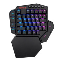 Беспроводная Механическая игровая клавиатура REDRAGON DITI ELITE K585 RGB, 42 клавиши, 2,4 ГГц, с одной рукой, голубой переключатель, 7 программируемых макроклавиш