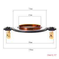 Шумоподавляющая мембрана для динамиков, с титановой пленкой, 34,5, 38, 44,5, 51,5, 72, 74 ядра