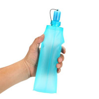 Складная мягкая бутылка для воды из ТПУ, складная бутылка для воды 250/500 мл, сумка для воды для бега, кемпинга, походов