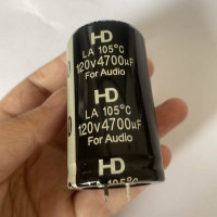 Защелкивающийся конденсатор 120 В 4700 МКФ в постоянного тока Алюминиевый электролитический конденсатор