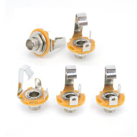 Панельное крепление 6,35 мм 1/4 "Мама 6,35 6,5 2-полюсный моно аудио разъем шасси припой адаптер питания