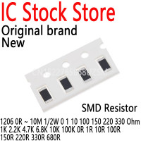 100 шт. SMD резистор 1206 0R ~ 10M 1/2W 0 1 10 100 150 220 Ом 1K 330 K 2,2 K 4,7 K 10K 6,8 K 0R 1R 10R 100R 150R 220R 330R 680R