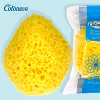 Cotoneve (Италия) Мочалка Soft Relax губка для тела, для душа, спонж 13х11 см. нежная как натуральная морская губка