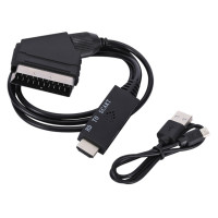 Адаптер HDMI-совместимый с аудио-и видеокабелем Scart