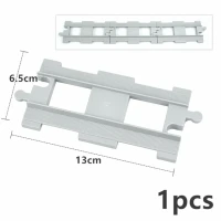 Большой размер, трек, железнодорожный кирпич, транспортный поезд, автомобильный аксессуар, переключатель, прямой изогнутый трек, рельсовый строительный блок, совместимый с Duploes