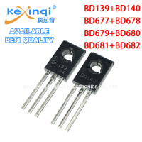 20 шт./10 пар BD139 BD140 BD677 BD678 BD679 BD680 BD681 BD682 транзистор Дарлингтона 4A100V Триод TO126