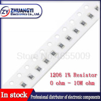 100 шт 1% 1206 SMD резистор 0R ~ 10 м 1/4 Вт 0 0,1 1 10 100 150 220 330 Ом 1K 2,2 K 4,7 K 10K 100K 1R 10R 100R 150R 220R 330R 1 М 10 м