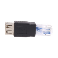 Переходник USB Type A мама-RJ45 папа, Ethernet LAN, 1 шт