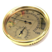 Круглый гигротермограф для сауны, термометр, гигрометр, измеритель влажности и температуры для сауны