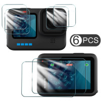 Аксессуары для спортивной камеры Go Pro Hero 9/10/11 протектор экрана из закаленного стекла прозрачные защитные пленки против царапин